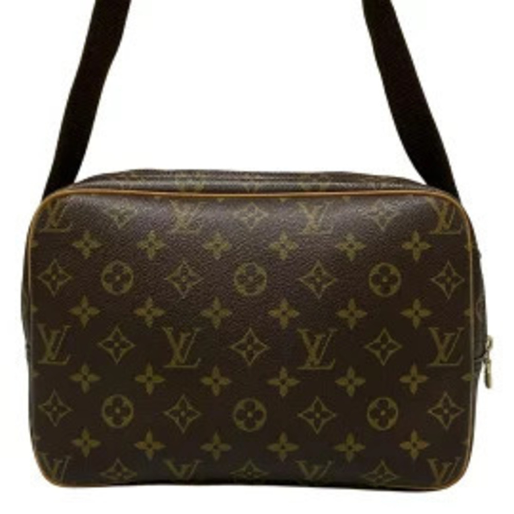 Louis Vuitton Shoulder Reporter Bag Black